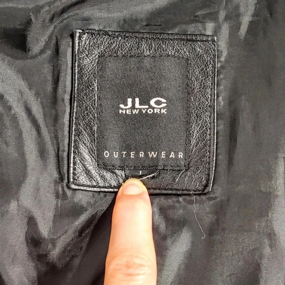 90s vintage genuine leather jacket - Picture 4 of 6